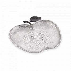 Блюдо «Яблоко», 24 х 25,5 х 2 см, нержавеющая сталь, серебристый, серия Flights Of Fancy, MICHAEL ARAM, США, MICHAEL ARAM (США)