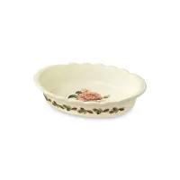 Форма для запекания овальная, 28 х 18 см, керамика, белый, декор, серия Regale, NUOVA CER, Италия, 