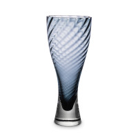 Ваза Дельфин, 25 см, стекло, синий, KROSNO, Польша