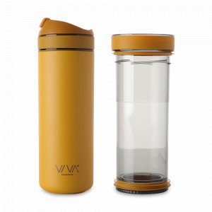 Термокружка Recharge, 460 мл, нержавеющая сталь, силикон, серия Anytime, VIVA Scandinavia, Дания, Термокружки