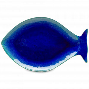 Блюдо - рыба Seabream, 43 х 28 см, керамика, морская волна, серия Dori, COSTA NOVA, Португалия, Блюда сервировочные, менажницы