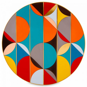 Блюдо круглое, 34 см, фарфор, мультиколор, серия Futurismo, VISTA ALEGRE, Португалия, VISTA ALEGRE (Португалия)