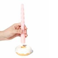 Подсвечник на одну свечу Donut, 7 см, керамика, белый, серия Fast Food, DOIY, Испания_00819740050606543466.jpg