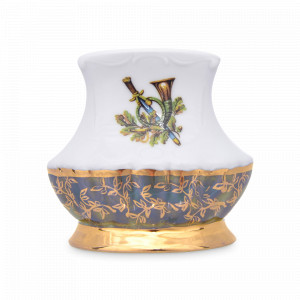 Подставка для салфеток Охота, 9 х 8.5 см, фарфор, зеленый, серия Мария-Тереза, REPAST, Чехия, Мария-Тереза REPAST