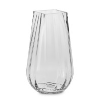 Ваза для цветов, 30 см, стекло, ручная работа, KROSNO, Польша