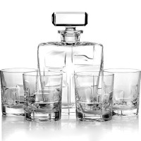 Набор для виски, 5 предметов: штоф и 4 стакана, хрусталь, серия Portrait, VISTA ALEGRE, Португалия_00806430062348874776.jpg