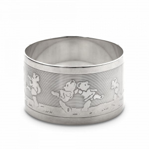 Кольцо для салфетки, материал: посеребрение, серия Ourson, ERCUIS, Франция, Предметы интерьера