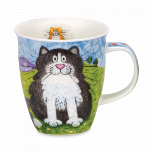 Кружка «Довольные кошки Невис», 480 мл, костяной фарфор, декор, серия Nevis, DUNOON, Великобритания, DUNOON (Великобритания)