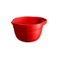 Миска для смешивания, 3,5 л, керамика, красный, EMILE HENRY, Франция