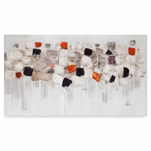 Панно декоративное Fleur, 80 х 140 см, холст, дерево, бежевый, серия Art, BERGENSON BJORN, Великобритания, Предметы интерьера