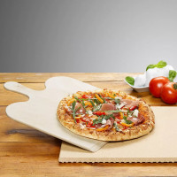 Набор для приготовления пиццы: камень и деревянная лопатка, дерево, глина, ROMMELSBACHER, Германия_00805320062506651648.jpg