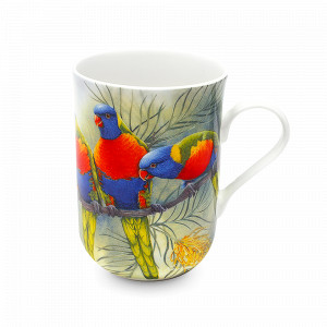 Кружка «Птенцы Лори», 300 мл, костяной фарфор, белый, декор, серия Птицы Австралии, MAXWELL WILLIAMS, Австралия, MAXWELL & WILLIAMS (Австралия)
