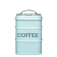 Банка для хранения, 17 х 11 см, нержавеющая сталь, голубой, серия Living Nostalgia, KITCHEN CRAFT, Великобритания, 