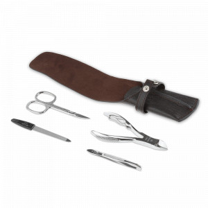 Набор маникюрный в футляре, 4 предмета, DEWAL, Германия, Мужской маникюрный набор