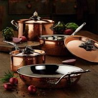 Набор посуды 3 пр., медь, крышки с посеребренной декорированной ручкой, серия Opus Cupra, RUFFONI, Италия_00803480057671405458.jpg