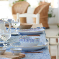 Салатник порционный Ria Blue, 16 см, керамика, кремовый, синий, серия Brisa, COSTA NOVA, Португалия_00814360050097152481.jpg