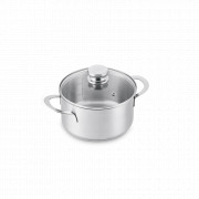 Кастрюля с крышкой Enjoyment, 3 л, 20 см, нержавеющая сталь, стальной, BRABANTIA, Бельгия, Посуда BRABANTIA