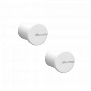 Набор крючков для полотенец, 2 предмета, 2.1 см, металл, белый, серия MindSet, BRABANTIA, Бельгия, Полезные мелочи