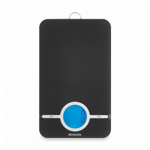 Весы кухонные, 26,5 х 15,2 см, пластик, стекло, темно-серый, серия Tasty+, BRABANTIA, Бельгия, Tasty+ BRABANTIA