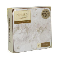 Набор из 6-ти подстановочных салфеток Grey Marble, 10,5 х 10,5 см, пробка, декор, CREATIVE TOPS, Великобритания_00810350049309222702.jpg