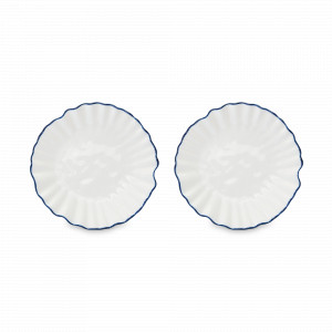 Набор из 2-х десертных тарелок, 16 см, фарфор, белый, синий, серия Santorini, LIBERTY JONES, Россия, LIBERTY JONES (Россия)