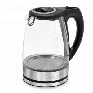 Чайник электрический, 1,7 л, 22 х 16 х 24,5 см, стекло, пластик, стальной, CLATRONIC, Германия, CLATRONIC (Германия)