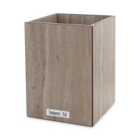 Подставка универсальная для кухонных принадлежностей, 12 х 12 х 17см, травертин капучино, композитный материал, серия Fashion, ComposeEat, Россия