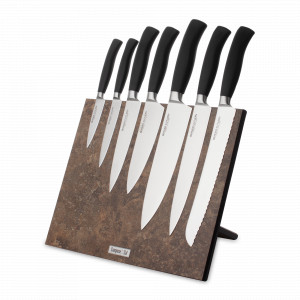 Набор кухонных ножей, 7 штук, на магнитной подставке ComposeEat, серия Ergo Line Pro, BERGER CUTLERY, Германия, Набор кухонных ножей премиум