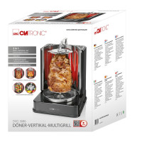 Гриль вертикальный, пластик, нержавеющая сталь, черный, CLATRONIC, Германия_00812390043703126601.jpg