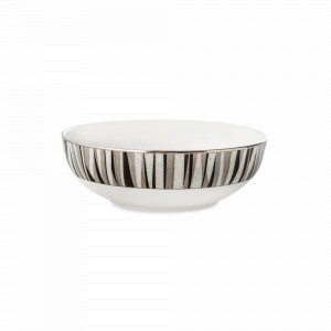 Салатник порционный, 13 см, костяной фарфор, белый, черный, серия Шагрин, NARUMI, Япония, NARUMI (Япония)