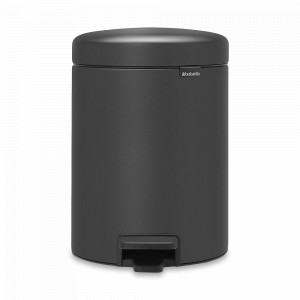 Контейнер для мусора c педалью и крышкой, 3 л, нержавеющая сталь, графитовый, серия NewIcon, BRABANTIA, Бельгия, NewIcon BRABANTIA