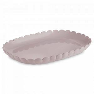 Блюдо овальное, пластик (SAN), 32 х 22.5 см, серо-бежевый, серия Tiffany, GUZZINI, Италия, GUZZINI (Италия)