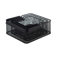 Корзина для хранения квадратная Ferrant, 25.4 х 25.4 х 12 см, металл, черный, BERGENSON BJORN, Великобритания_00813860059852056774.jpg