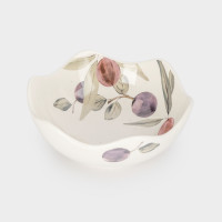 Салатник порционный, 16 см, 450 мл, керамика, белый, декор, серия Plum Orchard, ANNA LAFARG, Китай_00822930053883188304.jpg