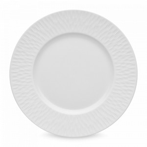Тарелка десертная BLANC, 22.5 см, фарфор, белый, серия Boreal Satin, GUY DEGRENNE, Франция, Белые тарелки для сервировки