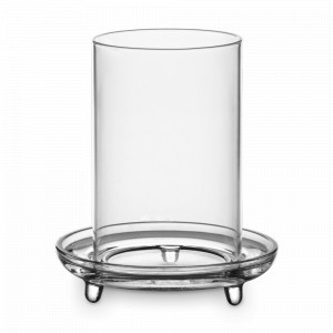 Подсвечник со съемной колбой Ле Жардин , 17.5 см, стекло, серия Art Deco, DECOR DE TABLE, Россия, Подсвечники и канделябры