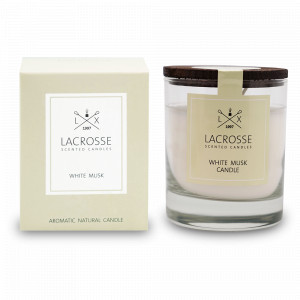 Ароматическая свеча «Белый мускус» в стеклянном стакане, материал: воск, AMBIENTAIR, Испания, Ароматы для дома