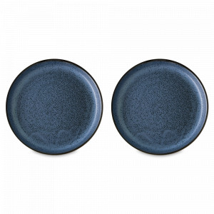 Набор закусочных тарелок, 2 предмета, 21 см, фарфор, голубой, серия Cosmic Kitchen, LIBERTY JONES, Россия, LIBERTY JONES (Россия)