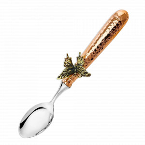 Ложка чайная «Бабочки», медь кованая, серия Летний сад, Кольчугинский Мельхиор, Россия, Отдельные предметы