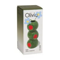Ваза для цветов, 10 см, керамика, зеленый, серия Olivia, DOIY, Испания_00822820053552752723.jpg