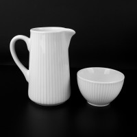 Молочник, 350 мл, фарфор, серия Plisse, PILLIVUYT, Франция_00805030064298677541.jpg