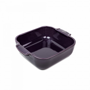 Форма для запекания квадратная, 21 х 21 см, 1.1 л, керамика, фиолетовый, серия Eggplant, PEUGEOT CERAMIC, Франция, PEUGEOT CERAMIC (Франция)